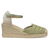 Geox D GELSA Low E, Sandalia de cuña Mujer, Mint, 36 EU