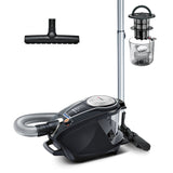 Bosch ProSilence Serie I 8 - Aspirador silencioso sin bolsa, con SmartSensorControl y sistema de autolimpieza inteligente, en negro