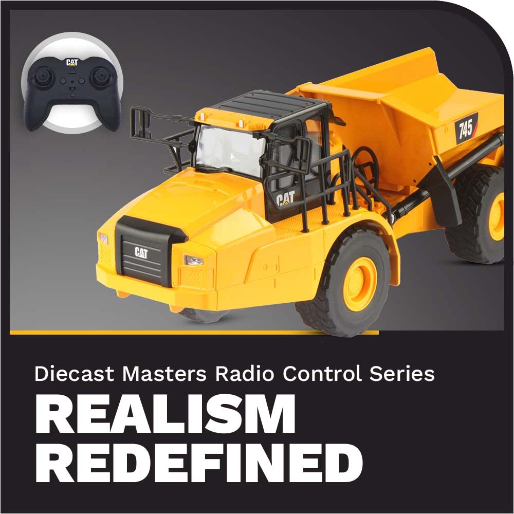 Carrera - 37025004-1:24 RC Cat 745 Articulated Truck - Camión articulado