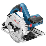 Bosch Professional GKS 55+ GCE - Sierra circular (1350 W, Ø disco 165 mm, vel. regulable, compatible carril guía, en caja)