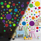 Ambiance - Adhesivo decorativo para pared (80 x 60 cm), diseño de puntos multicolor