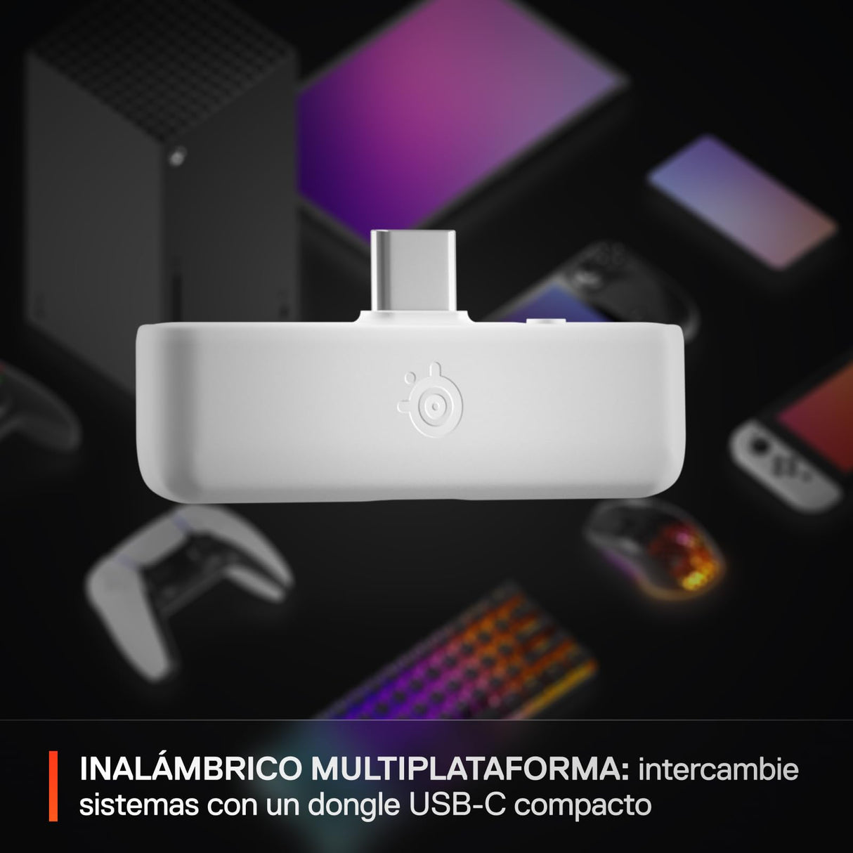 SteelSeries Arctis Nova 5X Blanco Cascos Xbox Inalámbricos - Xbox, PC, Switch 2, móvil - Controladores magnéticos de neodimio - Más de 100 preajustes - Batería de 60h - 2,4 GHz o BT - Micro Gen2.X