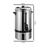 Saro Cafetera Gastro con filtro redondo, modelo Saromica 6005, cafetera industrial (6,75 litros, 40 tazas de café, función de preparación y conservación del calor), plata 317-1000