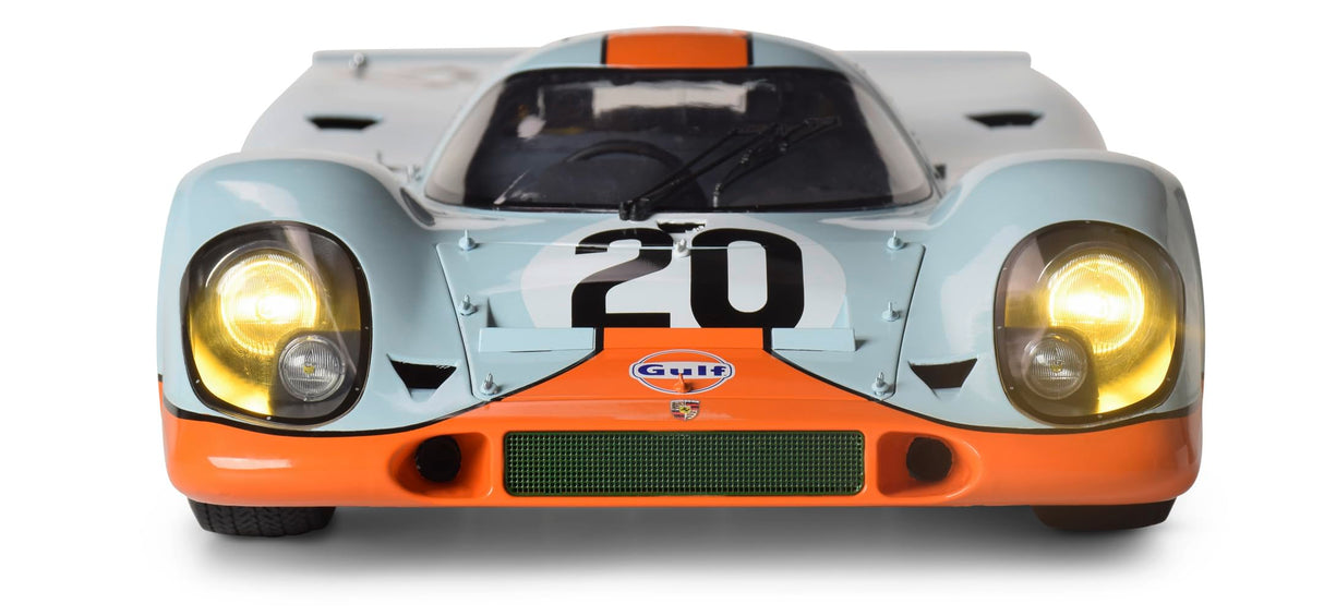 IXO Colecciones 1:8 IXO Porsche 917KH #20 Golfo - modelismo, maquetas, Kit, Kit de modelismo, función luz, Kit de construcción