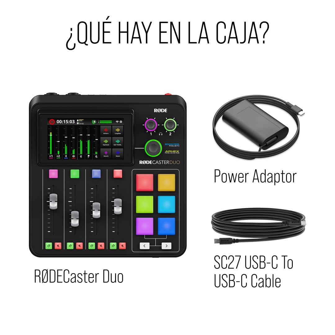 RØDECaster Duo Solución de producción todo en uno para podcasts, streaming, producción musical y creación de contenidos