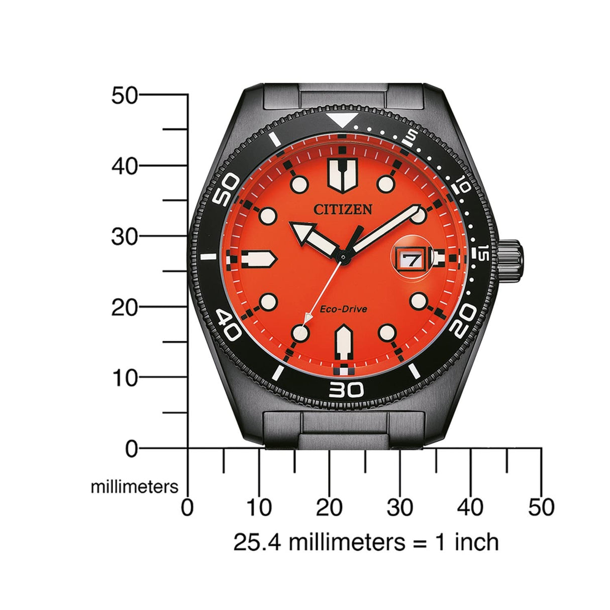 Citizen Reloj Analógico para Hombres de Cuarzo japonés con Correa en Acero Inoxidable AW1765-88X