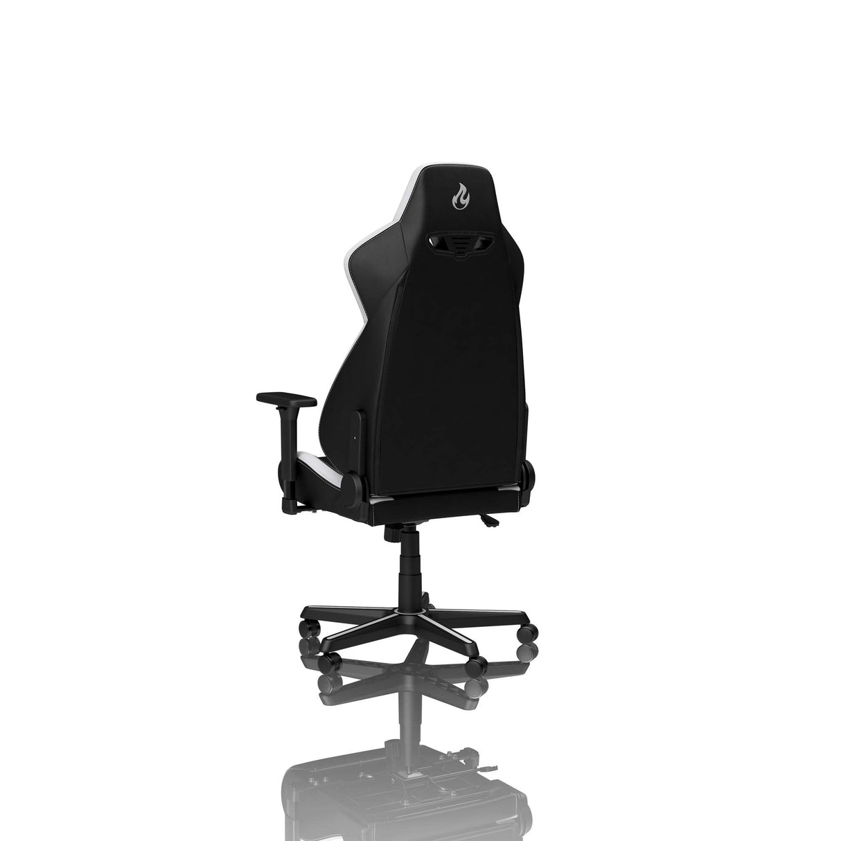 NITRO CONCEPTS Silla, Piel sintética de Poliuretano, Radiant White, 56 x 57 x 140 cm
