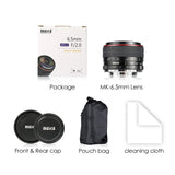 MEKE Meike 6,5 mm Ultra Wide f/2.0 Lente de Ojo de pez Circular para cámaras Fujifilm sin Espejo APS-C