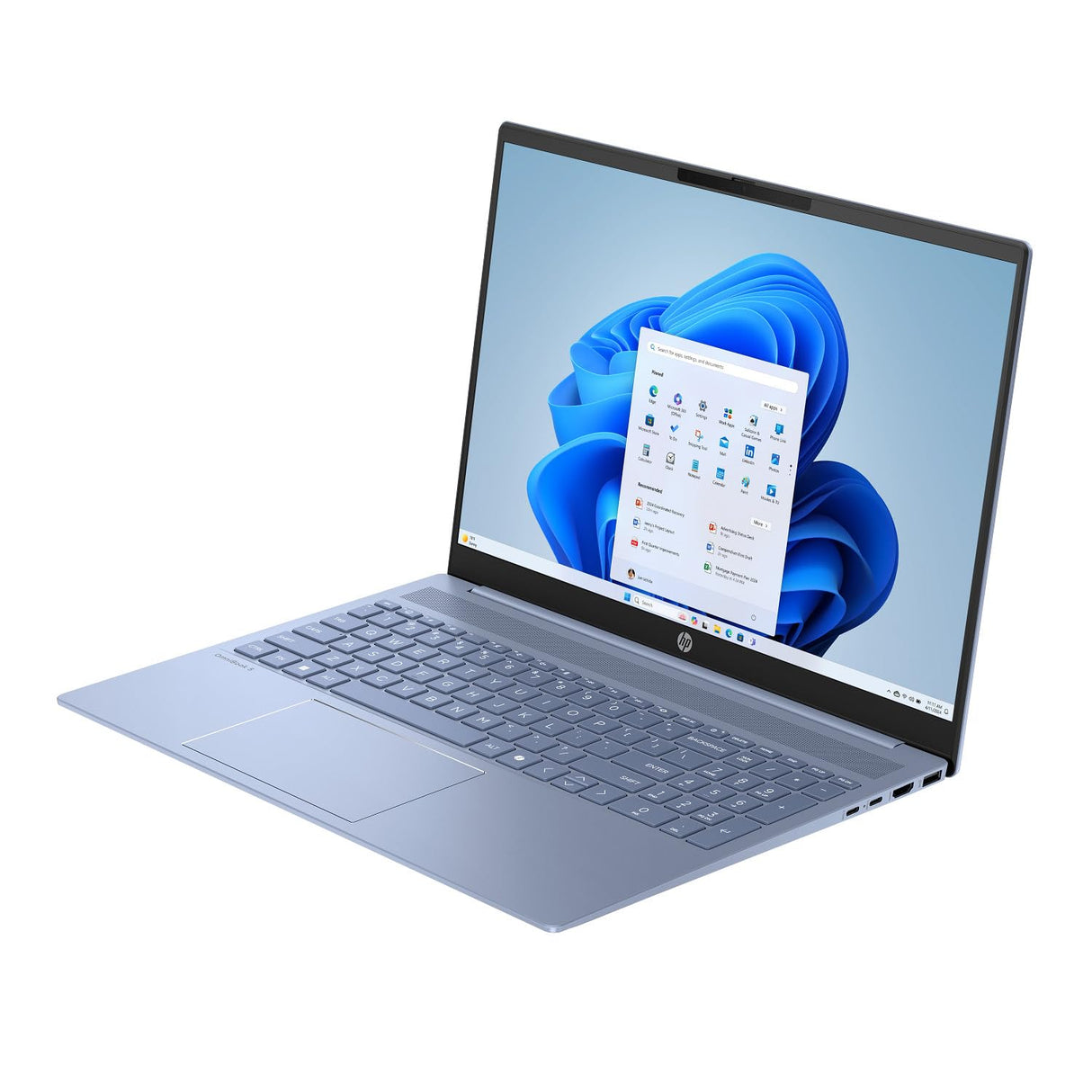 HP OmniBook 5 16 - Ordenador portátil de 16" 2K (AMD Ryzen AI 7 350, 32GB RAM, 1TB SSD, AMD Radeon 860M, Windows 11) Azul - Teclado QWERTY Español
