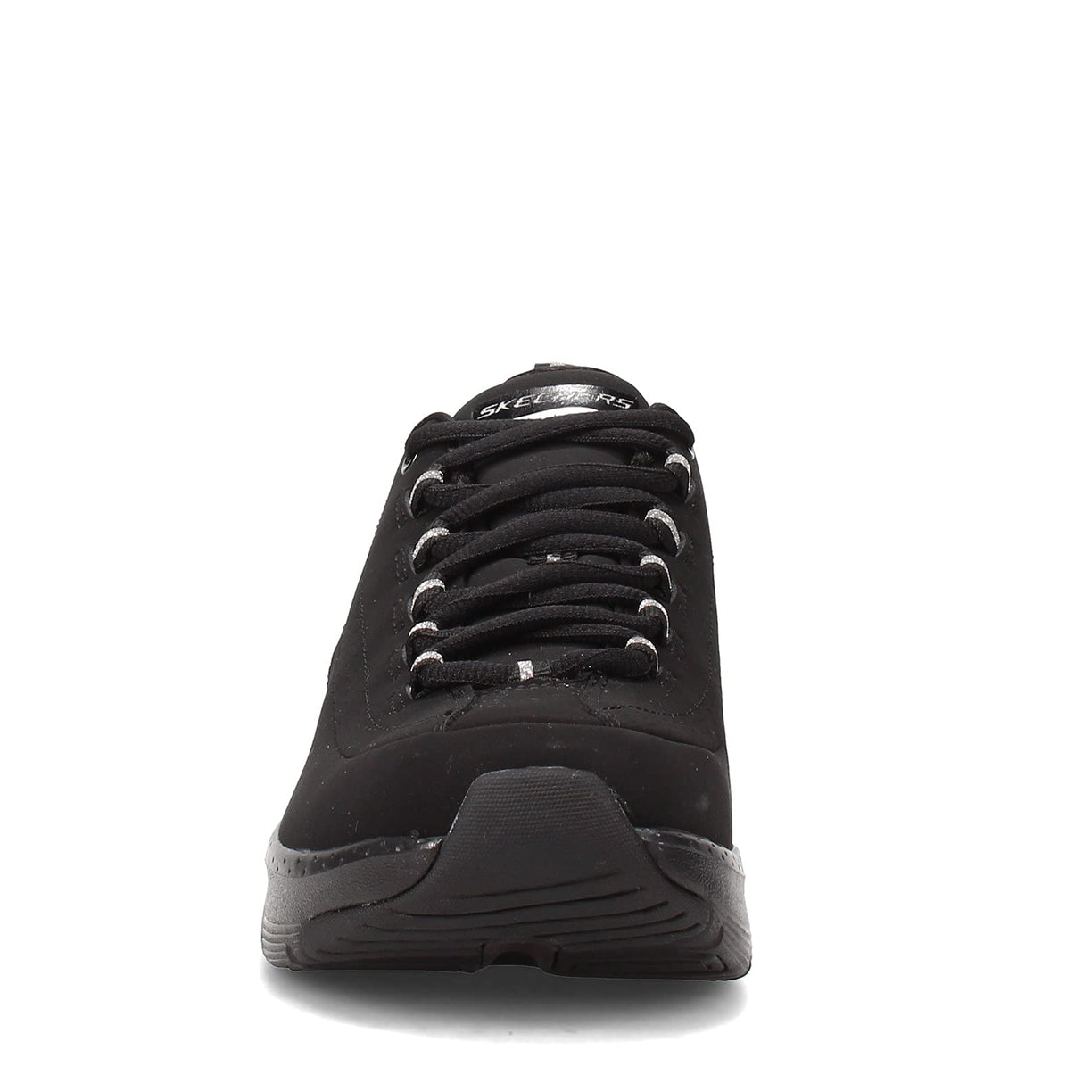 Skechers ARCH FIT METRO SKYLINE, Zapatillas para Mujer, Black Trubuck / Silver Trim #L, 37 EU