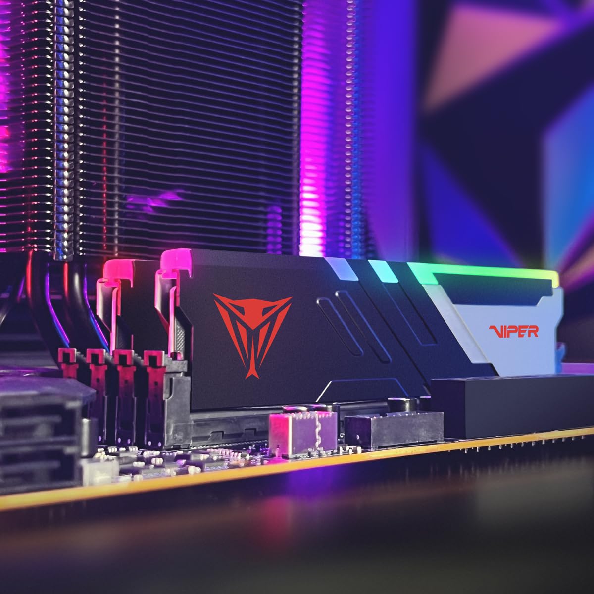 Memoria Patriot Viper Venom RGB DDR5 de 32 GB (2 x 16 GB) a 6400 MHz UDIMM para Juegos de Escritorio - Kit de Memoria PVVR532G640C32K