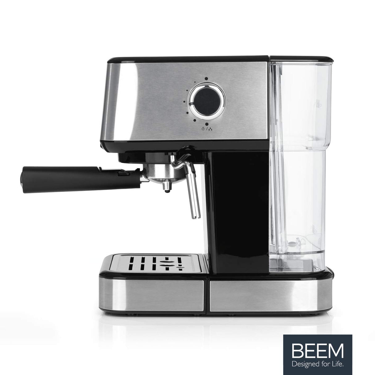 BEEM ESPRESSO-SELECT-TOUCH cafetera semiautomática con pantalla táctil de 15 bares | Espresso, cappuccino, latte macchiato, calidad de barista | Carcasa de acero inoxidable cepillado