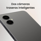 SPC Discovery SE – Smartphone de 3+32GB, Pantalla 6.5” HD+, desbloqueo Facial, 4G, Doble cámara Trasera 13MP con IA, batería 4500 mAh con Carga inversa, Android 13 – Color Dark Matter