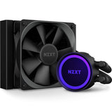 NZXT Kraken 120 - RL-KR120-B1 - Enfriador líquido de CPU AIO RGB - Silencioso y eficaz - Funcionamiento silencioso - LED RGB de anillo - Ventiladores de radiador Aer P de 120 mm (incluidos), color