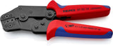 Knipex Alicate para crimpar terminales modelo corto bruñido, con fundas multicomponentes 195 mm 97 52 14