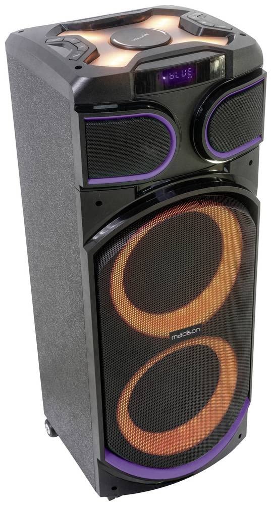 Lotronic LT-10-7128MA - Altavoz para Fiesta (1 Unidad, Plata, 2E + 1 W, 5E+1 dB, SNR, Panel táctil, 87 cm, 1 Unidad, Duradero y Resistente)