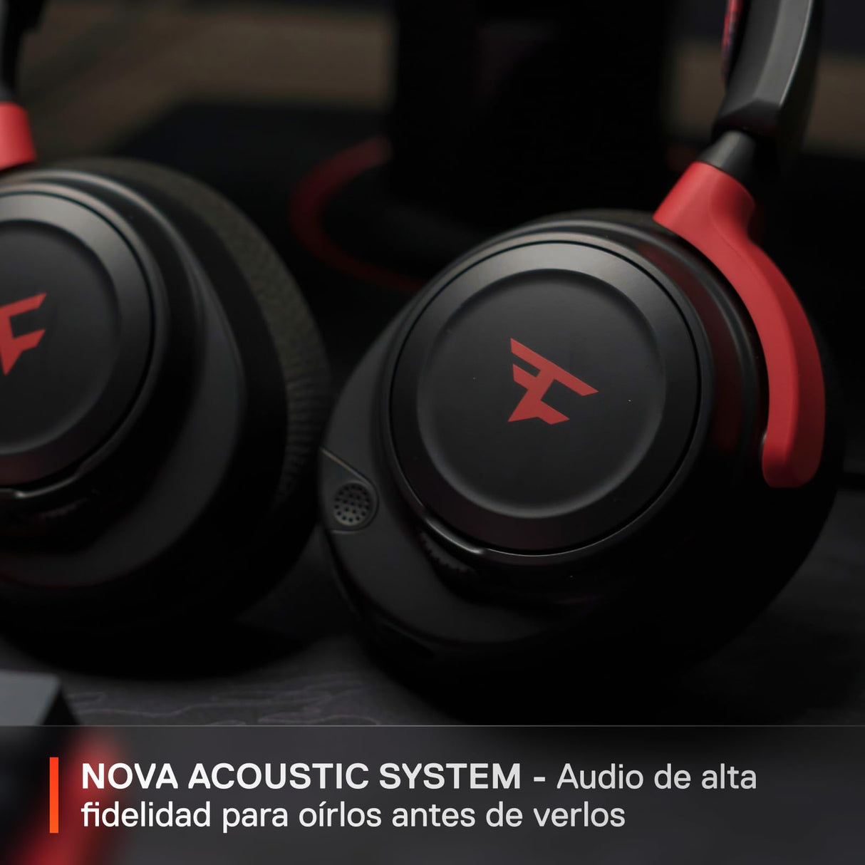 SteelSeries Arctis Nova 7 - Faze Clan Edition - Auriculares Gaming multiplataforma inalámbricos - Dual Wireless 2,4 GHz y Bluetooth - 38 h batería Carga rápida - PC, PS, Mac, móvil, Switch
