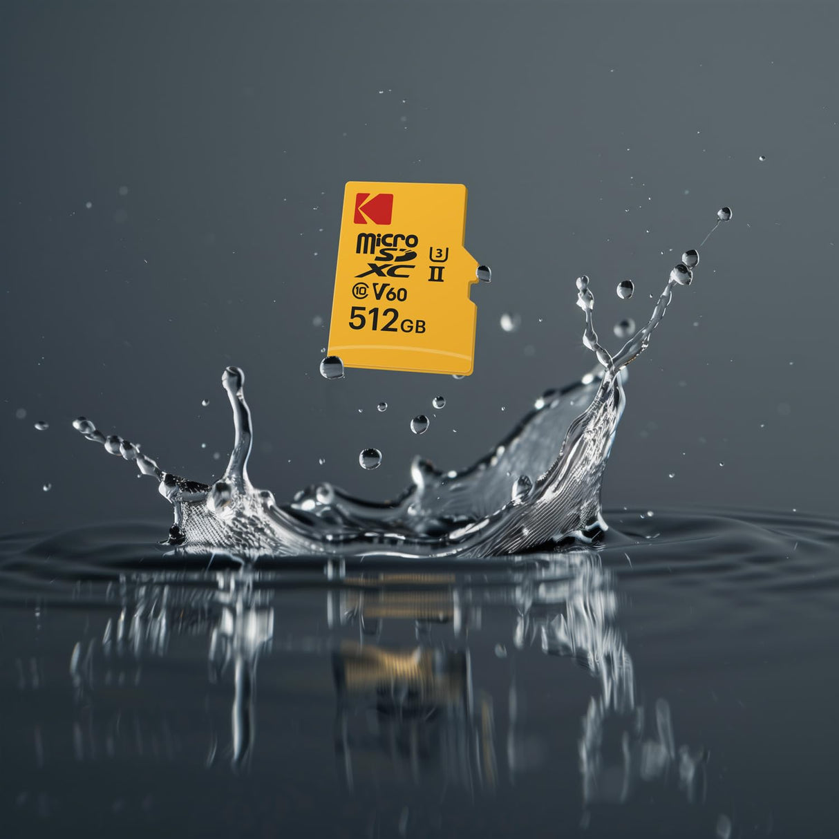 Kodak - Tarjeta MicroSD de 512 GB UHS-II U3 V60 - Velocidad ultrarrápida de Lectura de 300 MB/s, 160 MB/s de Escritura - Vídeo 4K/8K - Almacenamiento Ultra Grande para vídeos y Fotos - Adaptador SD