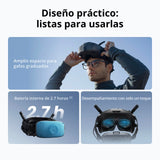DJI Goggles N3, Gafas FPV con Pantalla 1080p ultraamplia, Experiencia de Vuelo inmersiva, Gafas de dron FPV, Streaming inalámbrico, Gafas de dron, Kit Listo para usarse, cursor en Realidad Aumentada