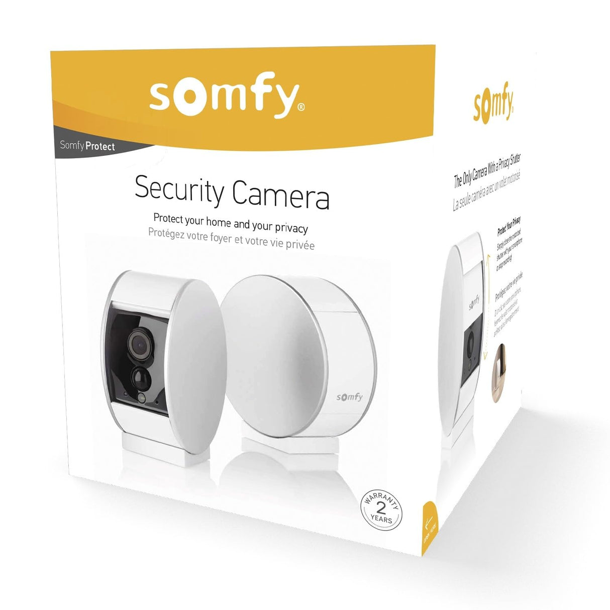 Somfy 2401507 - Indoor camera , Cámara vigilancia wifi , Full HD, micrófono, altavoz y sensor de movimiento , Compatible con Alexa, Google Asistant y Apple HomeKit