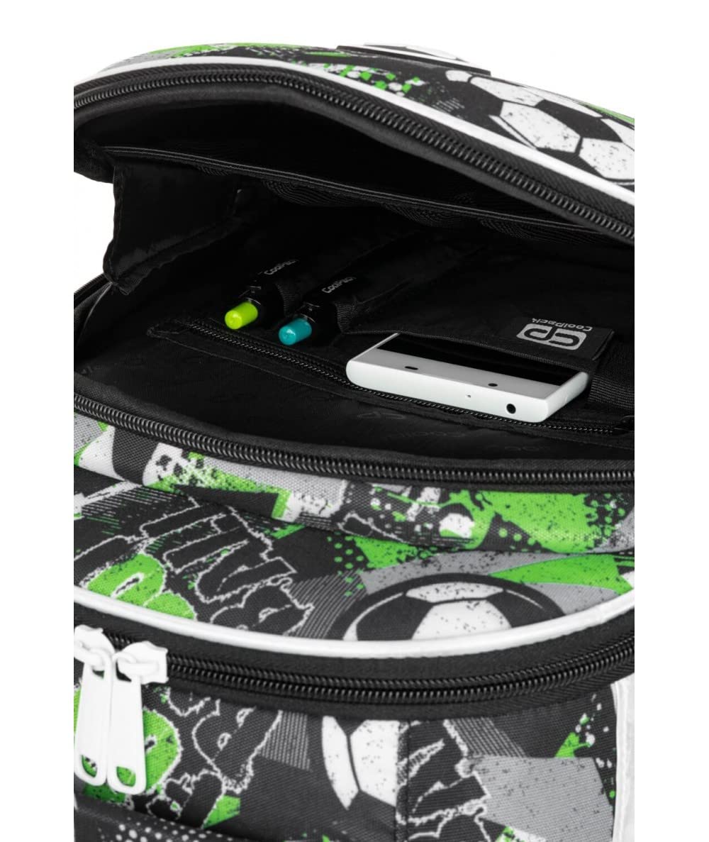 Coolpack F015674, Mochila escolar TURTLE LET`S GOL, Multicolor