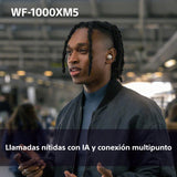Sony Auriculares inalámbricos con Noise Cancelling WF-1000XM5, Bluetooth, Auriculares in-Ear, micrófono, hasta 24 Horas de batería, Carga rápida, IPX4, Alexa y Google Assitant, iOS y Android - Plata