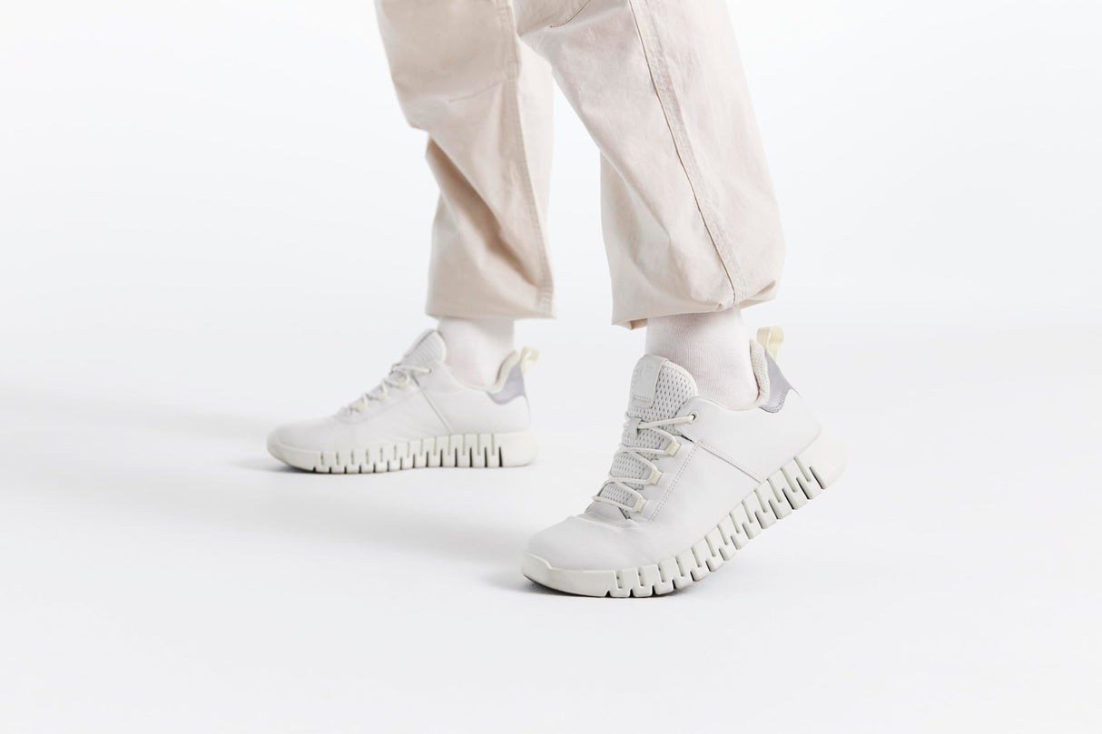 ECCO Gruuv Zapatos para Hombre, White White, 42 EU