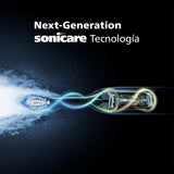 Philips Sonicare 7100 cepillo dental eléctrico, sónico con 4 modos de cepillado y 3 niveles de intensidad, alerta de presión, EasyStart, SmarTimer, negro, HX7421/08 [Nueva Tecnología]