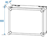 ROADINGER Rack Profi 10U 45cm con ruedas