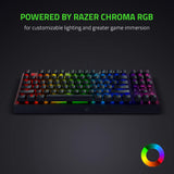 Razer BlackWidow V3 Tenkeyless (Yellow Switch) - Teclado compacto para juegos con interruptores mecánicos (teclas ABS, iluminación RGB Chroma) Teclado Español - Negro