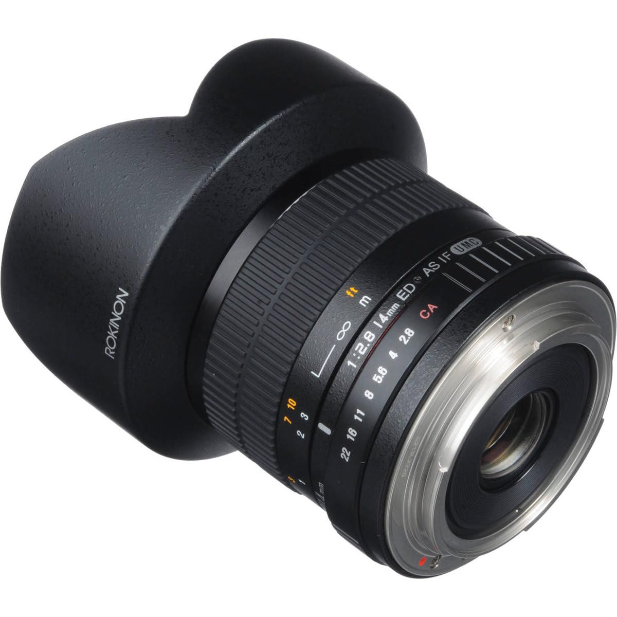 Rokinon Lente Ultra Ancha FE14M-C de 14 mm F2.8 para Canon (Negro)
