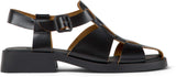 Camper Dana K201489, Sandalia Plana Mujer, Negro 001, 39 EU