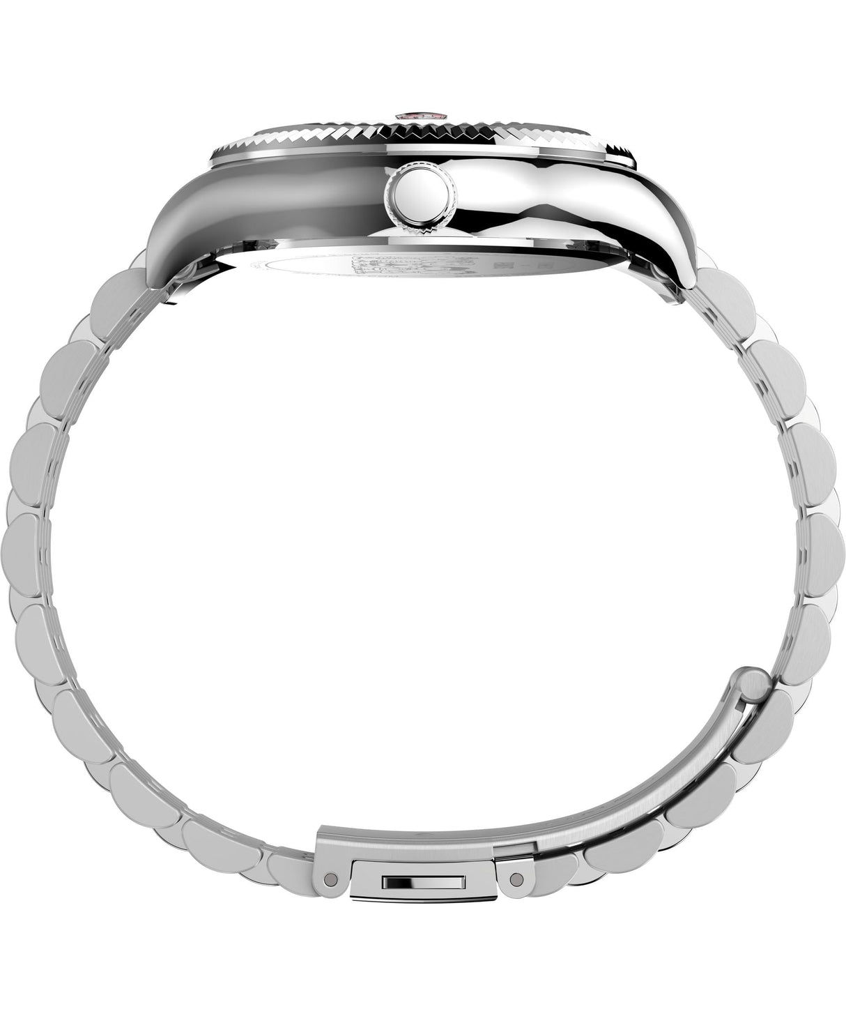 Timex Peanuts - Reloj de 36 mm para mujer, correa de acero inoxidable en tono plateado, esfera rosa, caja en tono plateado TW2V47400