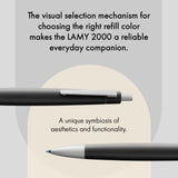 LAMY 401 2000 M401 - Bolígrafo con 4 colores, color negro, azul, rojo y verde