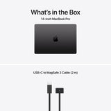 Apple MacBook Pro de 14,2 Pulgadas portátil con Chip M5 MAX: Pantalla Liquid Retina, CPU de 18 núcleos y GPU de 32 núcleos, 36 GB Memoria unificada, 2 TB de SSD, Teclado portugués; Negro Espacial