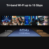 TP-Link Archer BE700，Router Wi-Fi 7: tribanda, 10G, Baja latencia, Cobertura Total y conexión masiva，Compatible con EasyMesh