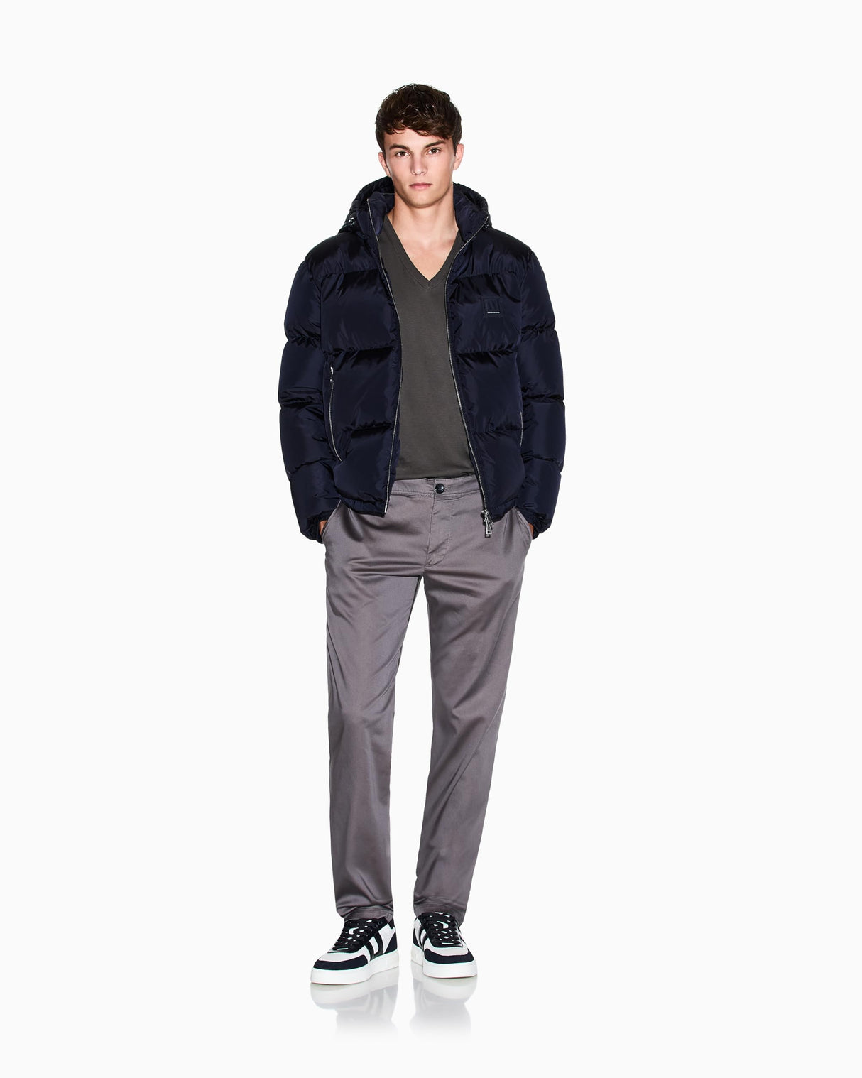 Armani Exchange Icon Project, Emboidered Logo Pantalones Deportivos, Azul Marino Profundo, M para Hombre