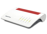 AVM Fritz!Box 7590 AX (Wi-Fi 6 enrutador con 2400 Mbps (5 GHz) y 1200 Mbps (2,4 GHz), hasta 300 Mbps con supervectoring VDSL, Malla Wi-Fi, Base DECT, en alemán Versión)