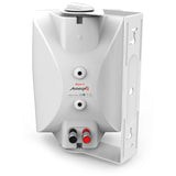 Audibax Elipse 4 Altavoces HiFi Estantería - Pared 2 Vías con Soportes de Pared. Blancos Pareja