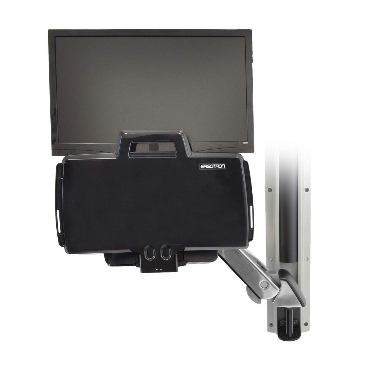 ERGOTRON StyleView Sit-Stand Combo Arm - Soporte de Pared para Pantalla Plana (13.2 kg, 609.6 mm (24 "), 75 x 75.100 x 100 mm (2.95 x 2.96 x 3.94), -30-30 °, 0-360 °, 360 °)