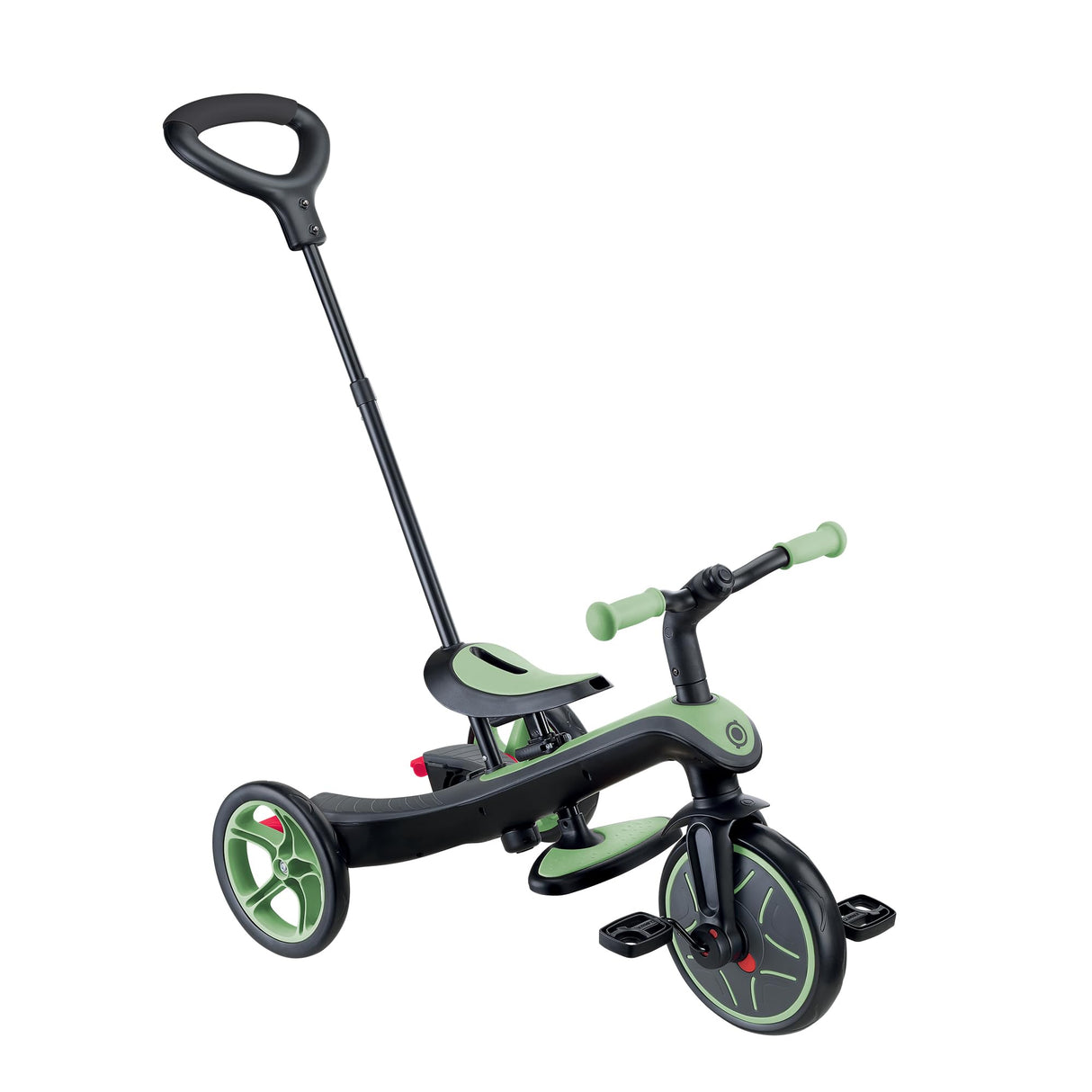 Globber Tricycle Explorer 4 en 1 - Triciclo evolutivo y draisiano para niños pequeños de 10 Meses a 5 años - Versión 2 - Verde Salvia