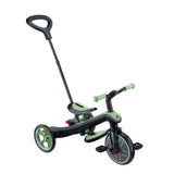 Globber Tricycle Explorer 4 en 1 - Triciclo evolutivo y draisiano para niños pequeños de 10 Meses a 5 años - Versión 2 - Verde Salvia
