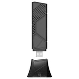 ASUS ROG USB-BE92 - Adaptador USB WiFi 7 BE6500 tribanda, Banda de 6 GHz, Compatible con 4096-QAM, Funcionamiento multienlace (MLO), Compatible con Tipo A y C, Seguridad de Red WPA3