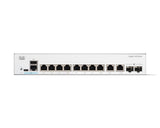 Cisco Switch inteligente Catalyst 1200-8T-E-2G, GE de 8 puertos, PS externa, combo GE 2x1, protección limitada de por vida (C1200-8T-E-2G)