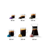 Nespresso De'Longhi Vertuo Lattissima ENV300.W, Máquina de Café Automática con Espumador de Leche Automático, Cafetera de Cápsulas de Servicio Individual, 5 Tamaños de Taza, 1500W, Blanco