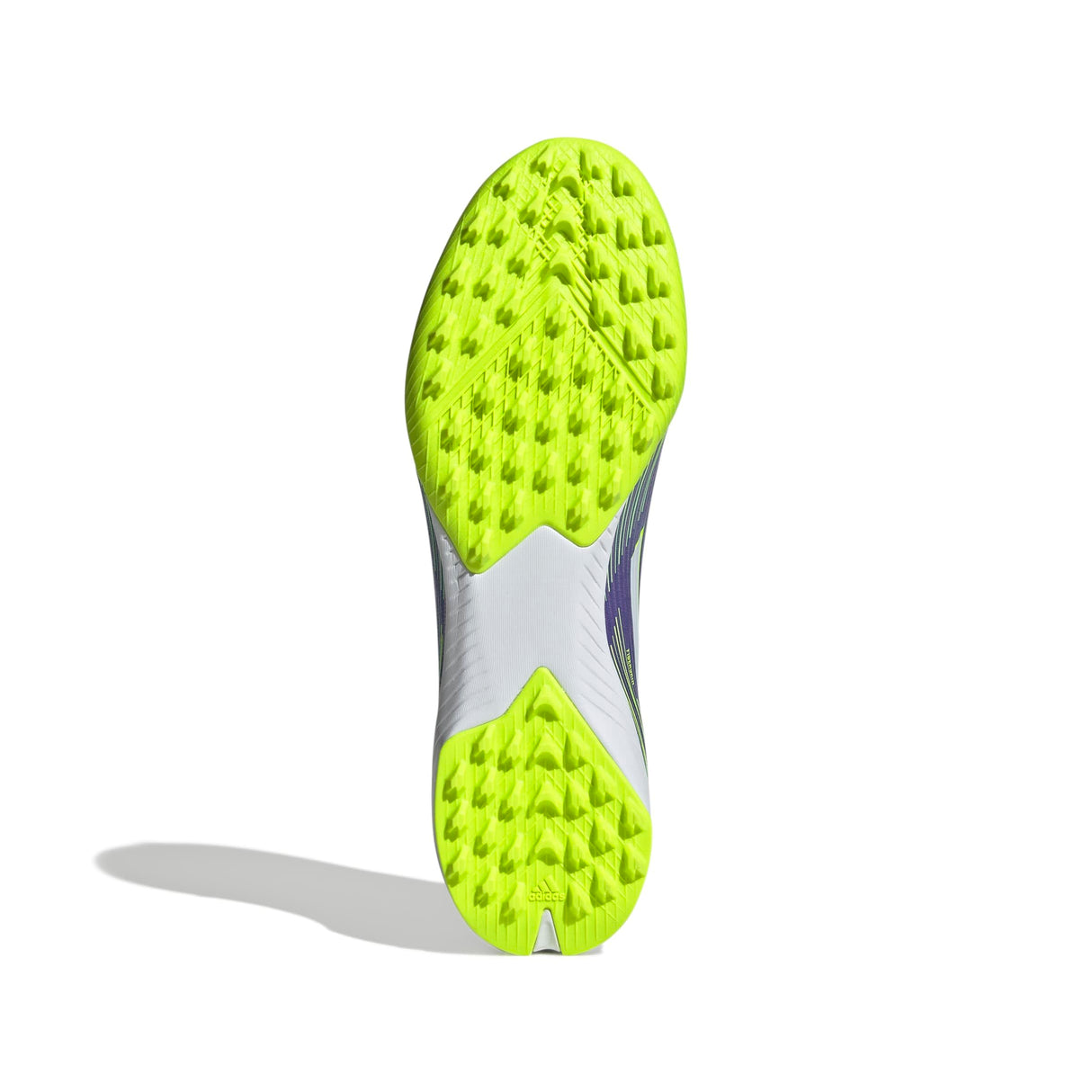 adidas F50 League Laceless Turf Football Boots, Botas de fútbol Unisex Adulto, Purple Rush/Cloud White/Lucid Lemon, 39 1/3 EU