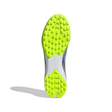 adidas F50 League Laceless Turf Football Boots, Botas de fútbol Unisex Adulto, Purple Rush/Cloud White/Lucid Lemon, 39 1/3 EU
