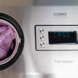 CASO Ice Creamer – 2 en 1 Design Heladera y máquina de yogur con tecnología de compresor, sin necesidad de enfriamiento previo, produce hasta 2 litros de helado, helado o yogur