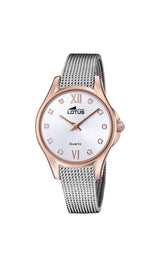 LOTUS Reloj Mujer 18824/1 Bliss Caja de Acero Inoxidable 316l Rosa Correa de Acero Inoxidable 316l Plateado