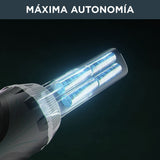 Rowenta XNano RH1128 - Aspiradora escoba sin cable, con 3 funciones en 1, autonomía de 40 minutos, muy ligero, fácil acceso del suelo hasta el techo, lila y gris